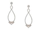 Guess Stone Loop Drop Earrings Crystal (rose Gold) Earring