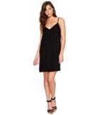 Splendid Rayon Crepe Slip Dress (black) Women's Dress