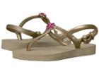 Havaianas Kids Freedom Sandals (toddler/little Kid/big Kid) (sandy Gold) Girls Shoes