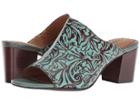 Patricia Nash Shelli (turquoise Tooled) Women's Clog/mule Shoes