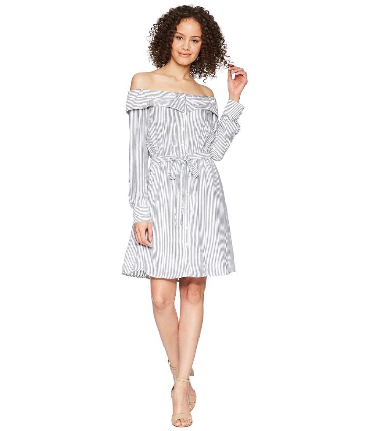 Bardot Sienna Shirtdress (blue/white) Women's Dress