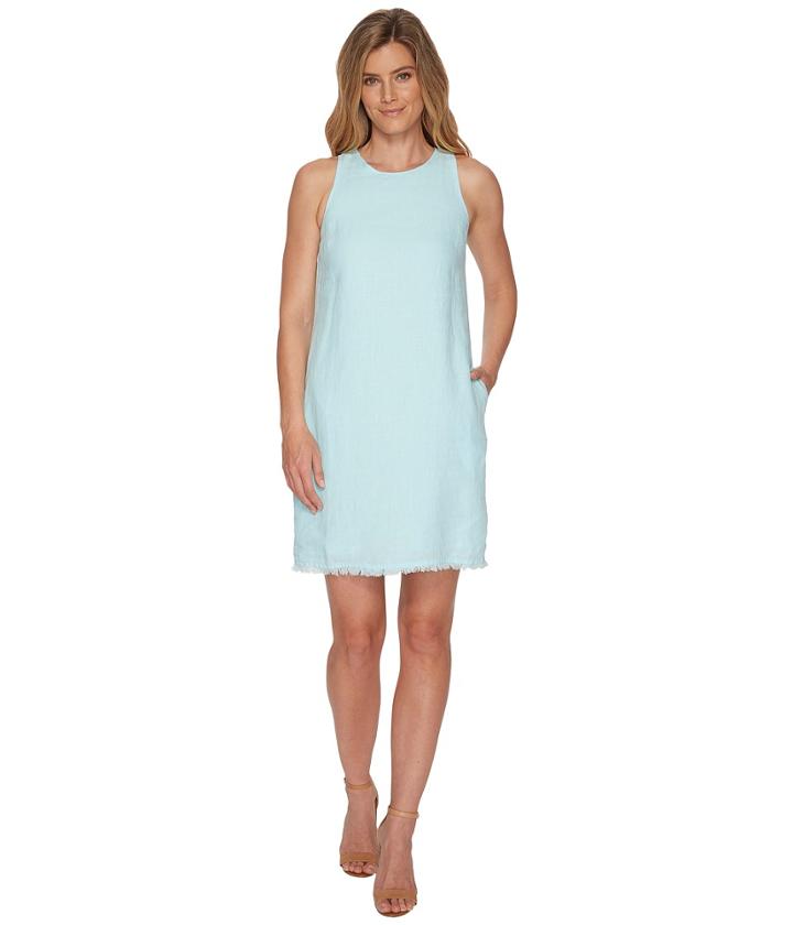 Tommy Bahama Two Palms Sleeveless Short Dress (aqua Mist) Women's Dress