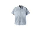 Volcom Kids Branson Short Sleeve Shirt (big Kids) (vintage Blue) Boy's Short Sleeve Button Up