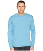 White Sierra Bug Free Jersey Long Sleeve Crew (niagara Blue) Men's Long Sleeve Pullover