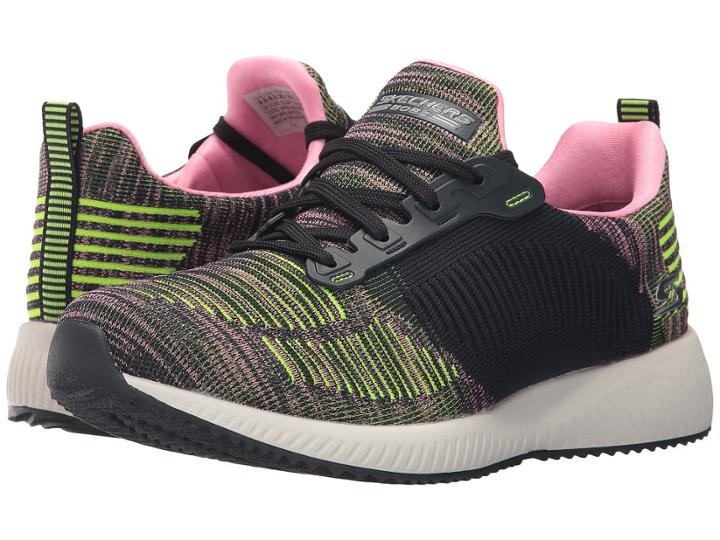 Bobs From Skechers Bobs Squad (navy Pink) Women's Lace Up Casual Shoes