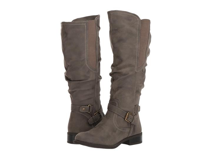 White Mountain Lyle Wide Shaft (stone) Women's Shoes