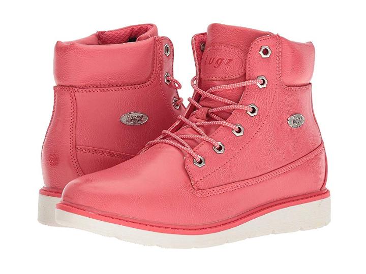 Lugz Quill Hi (coral/white) Women's Lace-up Boots