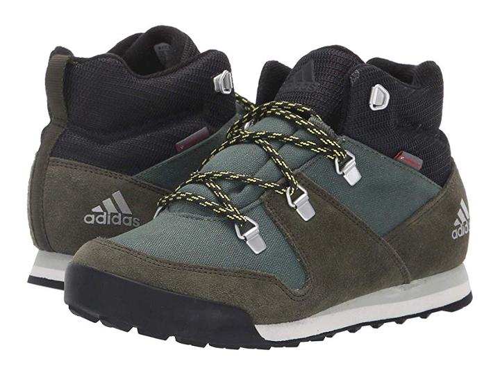 Adidas Outdoor Kids Cw Snowpitch (little Kid/big Kid) (base Green/night Cargo/ash Silver) Boys Shoes
