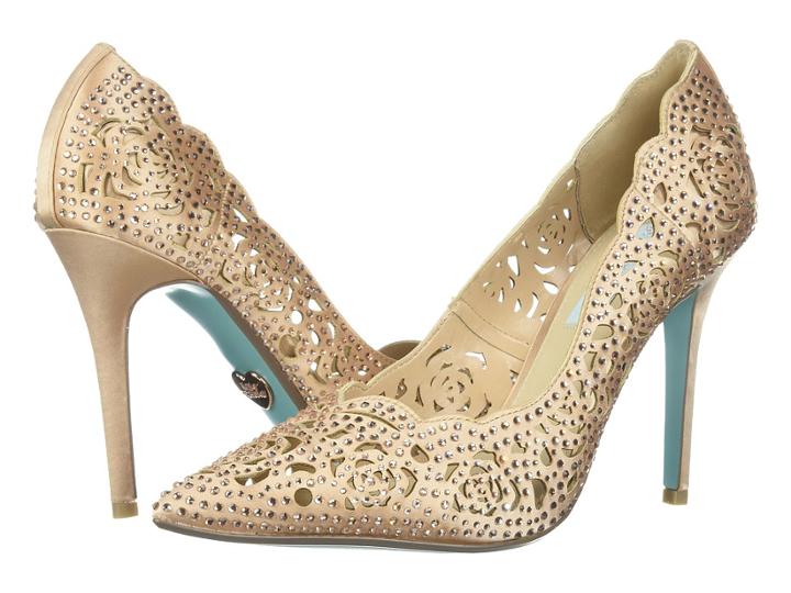 Blue By Betsey Johnson Elsa (blush Satin) High Heels