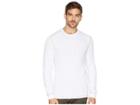 True Grit Softest Slub Waffle Thermal Long Sleeve Side Panel Contrast Stitch Crew (white) Men's Clothing