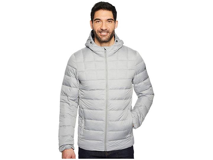 Adidas Outdoor Nuvic Heather Jacket (medium Grey Heather/grey Five/black) Men's Coat