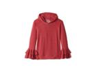 Chaser Kids Super Soft Two Tiered Ruffled Sleeve Pullover Hoodie (little Kids/big Kids) (cardinal) Girl's Sweatshirt