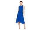 Tahari By Asl Petite Sleeveless Keyhole Shift Dress (neon Royal) Women's Dress