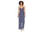 Michael Michael Kors Scattered Blooms Jumpsuit (true Navy/light Chambray) Women's Jumpsuit & Rompers One Piece