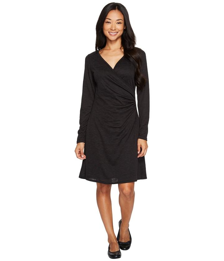 Prana Nadia Long Sleeve Dress (charcoal) Women's Dress