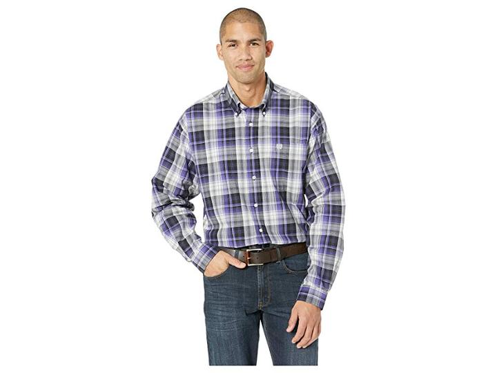 Cinch Long Sleeve Plaid (multicolor) Men's Clothing