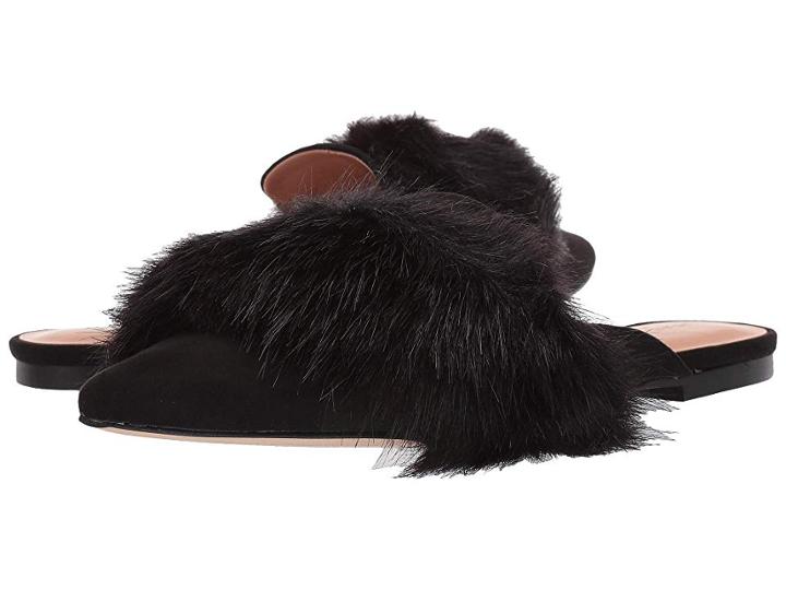 Halston Heritage Lisa Flat (black Suede) Women's Flat Shoes