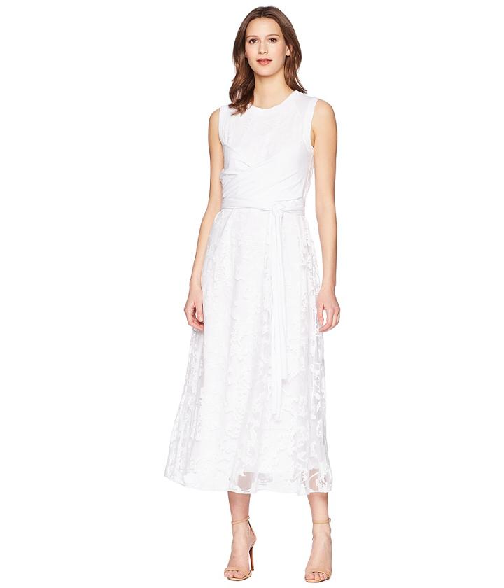 Sportmax Paraggi Wrap Front Dress (white) Women's Dress