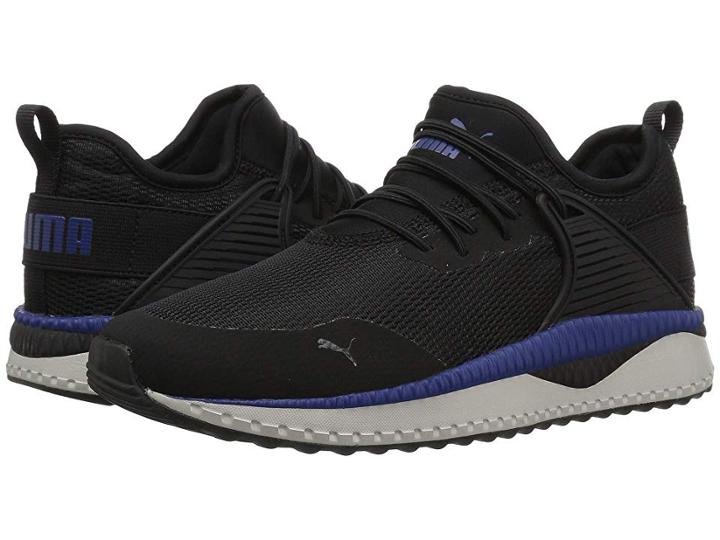 Puma Kids Pacer Next Cage Ac (little Kid/big Kid) (puma Black/sodalite Blue/gray Violet) Boy's Shoes