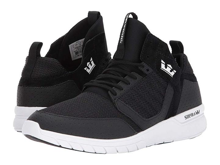Supra Method (black Nubuck/black/white/white) Men's Skate Shoes