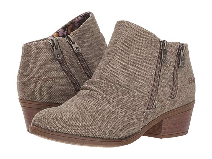 Blowfish Storz (brown Rancher Canvas) Women's Zip Boots