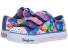 Skechers Kids Twinkle Toes: Shuffles 10846l Lights (little Kid/big Kid) (royal/multi) Girl's Shoes