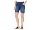 Per Se Wide Waist Five-pocket Denim Shorts (medium Wash) Women's Shorts