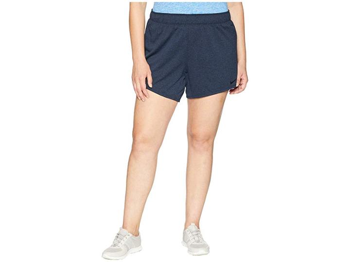 Nike Flex Attack Tr5 Shorts (size 1x-3x) (obsidian/heather/black) Women's Shorts