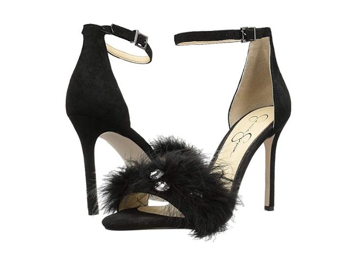 Jessica Simpson Jolinda (black/lux Feathers) Women's Shoes