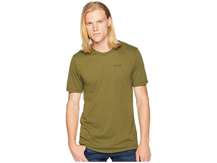 Hurley Dri-fit One Only 2.0 Tee (olive Canvas) Men's Clothing