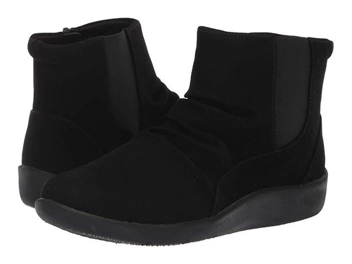 Clarks Sillian Rima (black Synthetic) Women's  Shoes