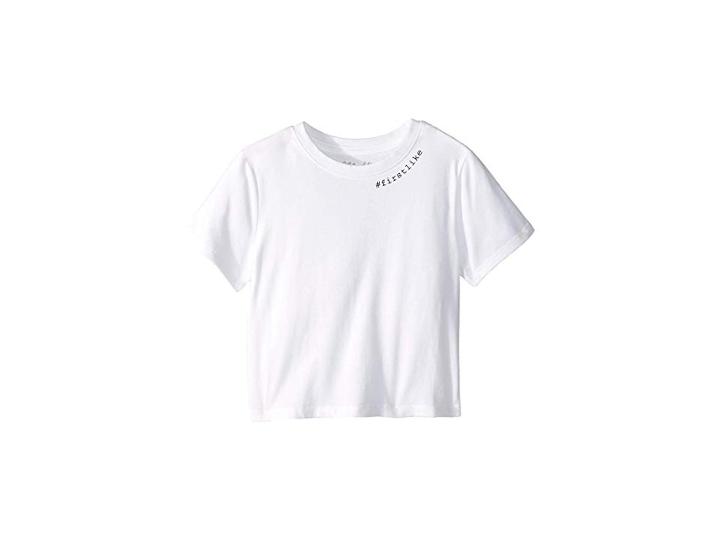 Maddie By Maddie Ziegler Screen Print Graphic Tee (big Kids) (white) Girl's T Shirt