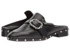 The Kooples Leather Mules (black) Women's Flat Shoes