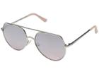 Guess Gf6057 (shiny Silver/pink Gradient Flash Lens) Fashion Sunglasses