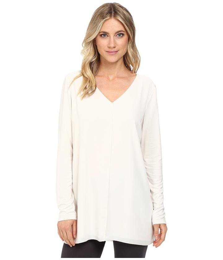 Lysse Linden Long Sleeve Top (oyster) Women's Clothing