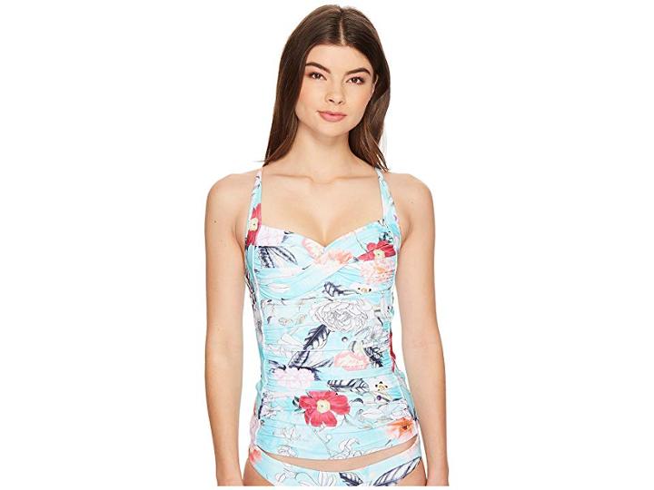 Seafolly Modern Love Twist Halter Singlet (iceberg) Women's Swimwear