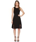 Susana Monaco Alexa Double Layer Sleeveless Dress (black) Women's Dress
