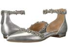 Badgley Mischka Vivien Ii (silver Metallic Suede) High Heels
