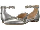 Badgley Mischka Vivien Ii (silver Metallic Suede) High Heels