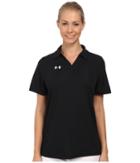 Under Armour Golf Ua Performance Polo (black/white) Women's Short Sleeve Knit