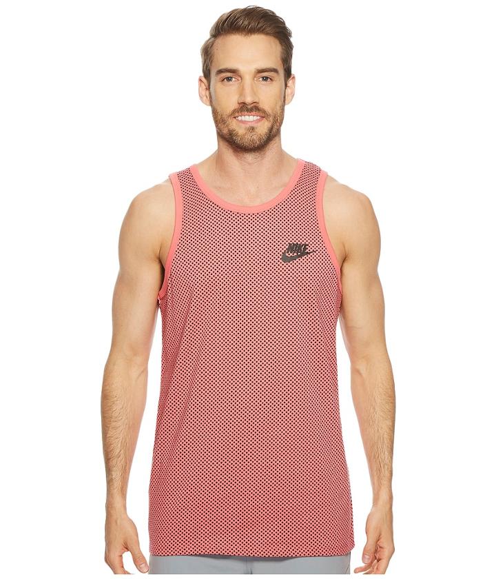 Nike Sportswear Tank (sea Coral/sea Coral/black) Men's Sleeveless
