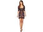For Love And Lemons Ester Embroidery Mini Dress (noir) Women's Dress