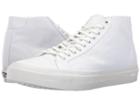 Vans Court Mid ((canvas) True White) Men's Skate Shoes