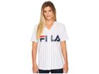 Fila Lacey Baseball T-shirt (white/navy/red) Women's T Shirt