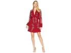 Free People Bonjour Embroidered Mini Dress (red) Women's Dress