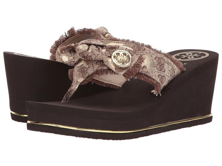 Guess Santos (natural Fabric) Women's Dress Sandals