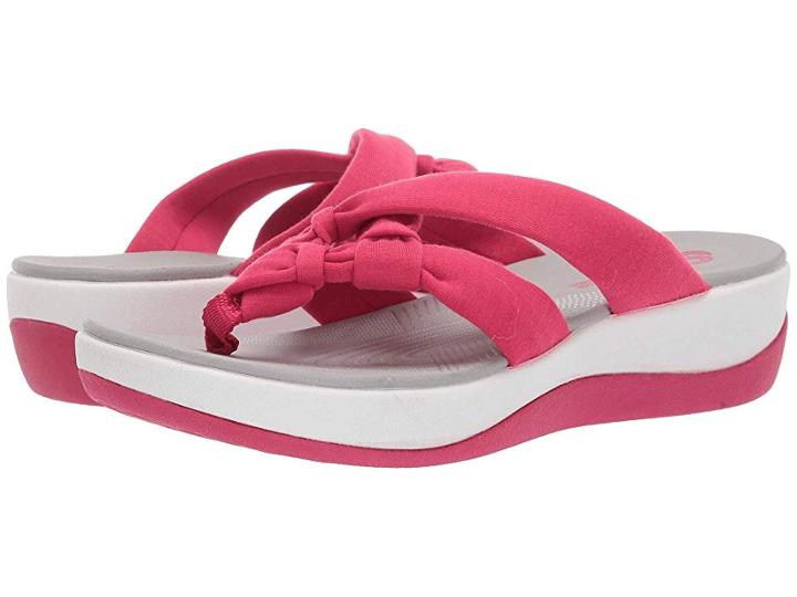 Clarks Arla Jane (bright Rose Solid Textile) Women's Sandals