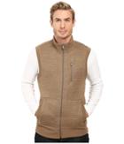Prana Performance Fleece Vest (dark Khaki) Men's Vest