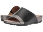 Softwalk Del Mar (black/pewter Soft Leather) Women's Sandals