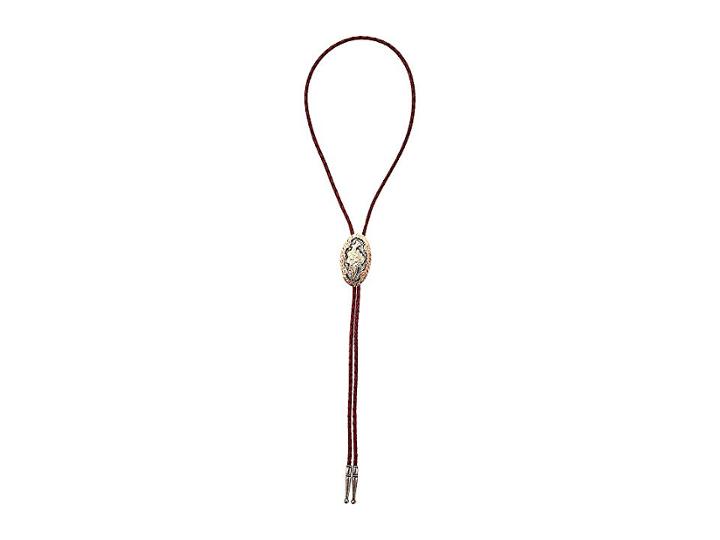 M&f Western Bolo Tie (copper Edge/gold Pendant) Necklace